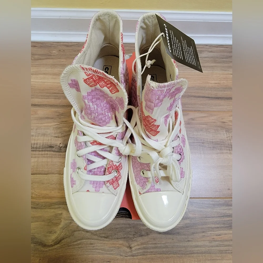 Converse Chuck 70 Egret/ Beyond Pink/ Soft Red size US 7.5 - Picture 2 of 11